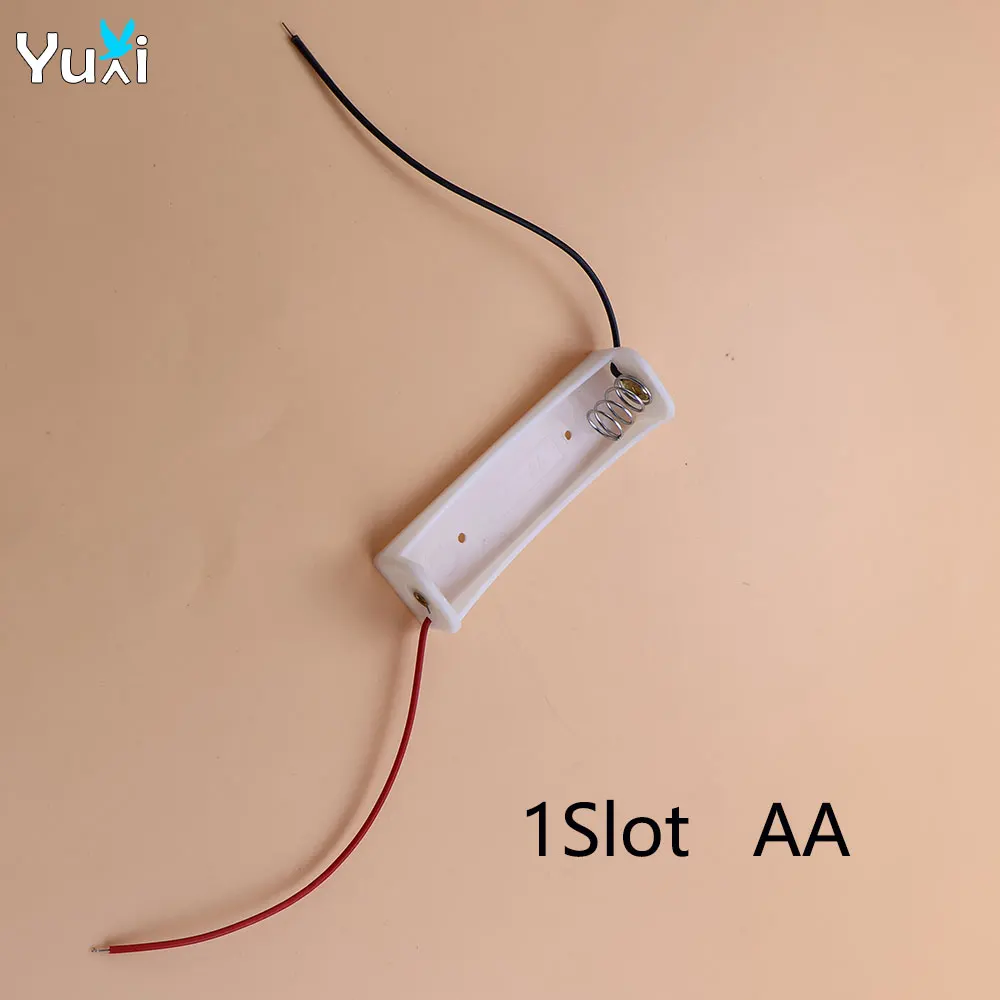 Yuxi 1 piece AA/AAA battery holder box switch lead 1/2/3/4AA/2/3AAA battery holder box transparent box storage box