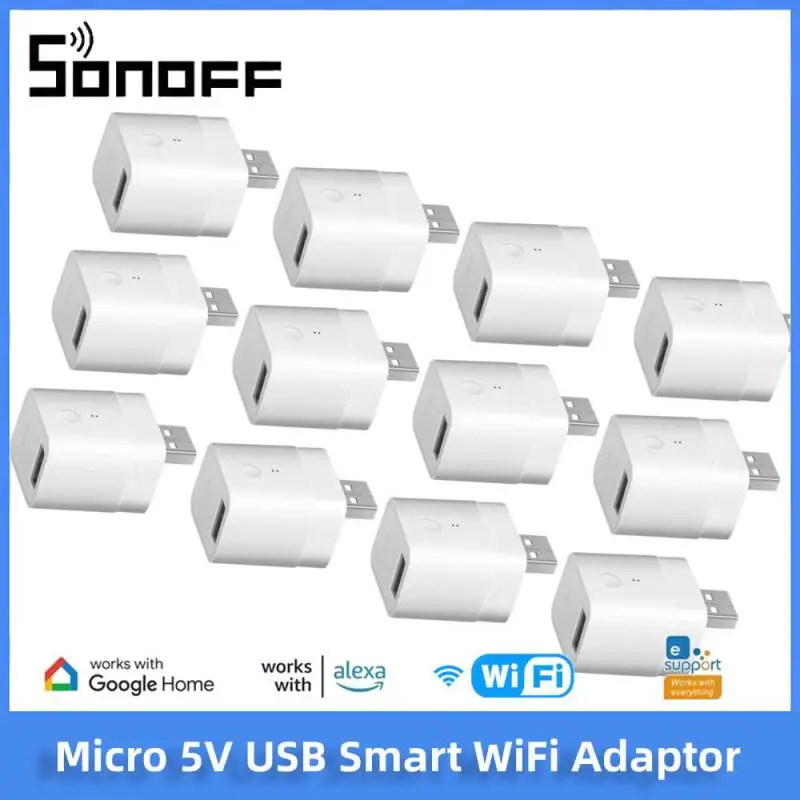 SONOFF Micro 5V Wireless USB Smart Adapter Wifi Mini USB Power Adapter Schalter Funktioniert eWeLink APP Alexa Google Home für Smart Home