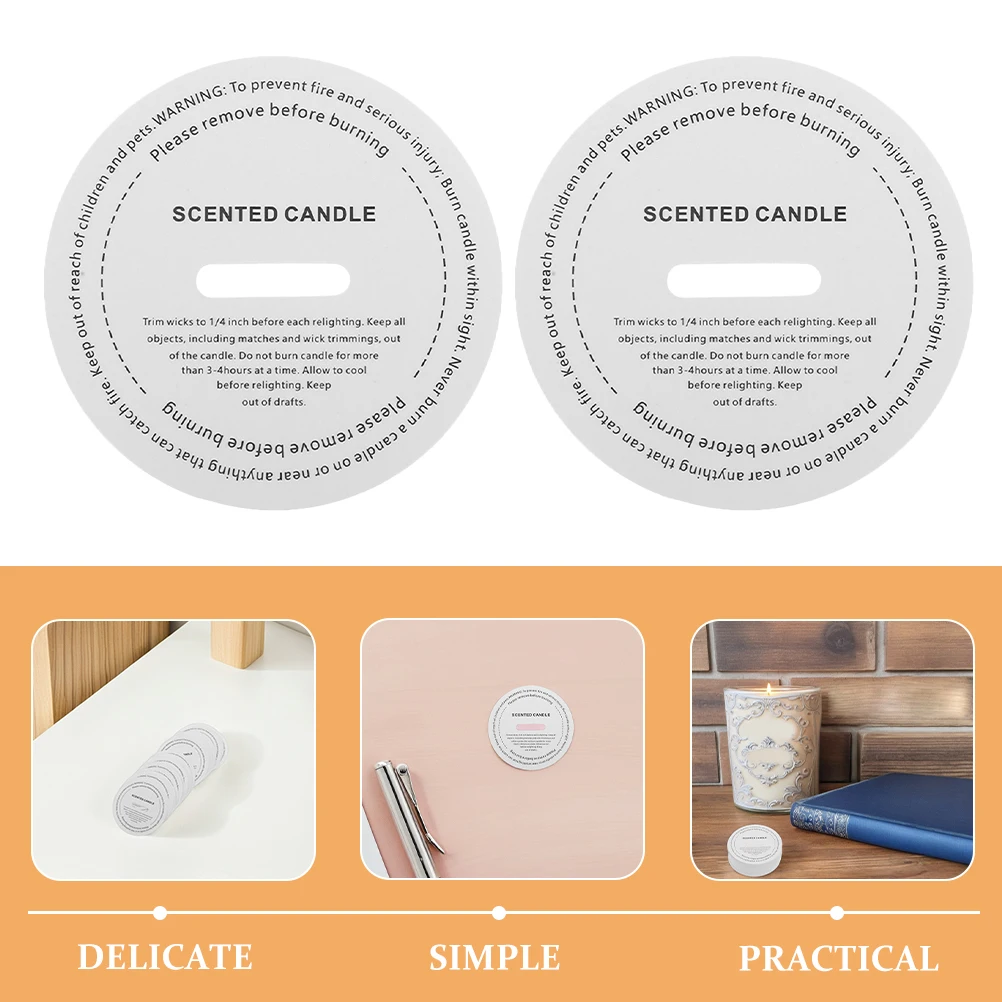 50 قطعة من أغطية الغبار، واقيات غطاء الورق لشموع الجرة، ملحقات معطرة ذاتية الصنع، أغطية للشموع #6