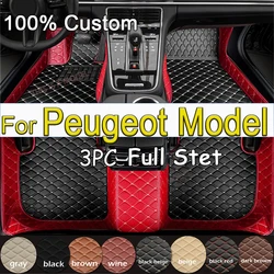 Car Floor Mats For Peugeot 4007 E-2008 108 208 308SW RCZ 307CC 107 406 high quality  Car Accessories 2024  2025