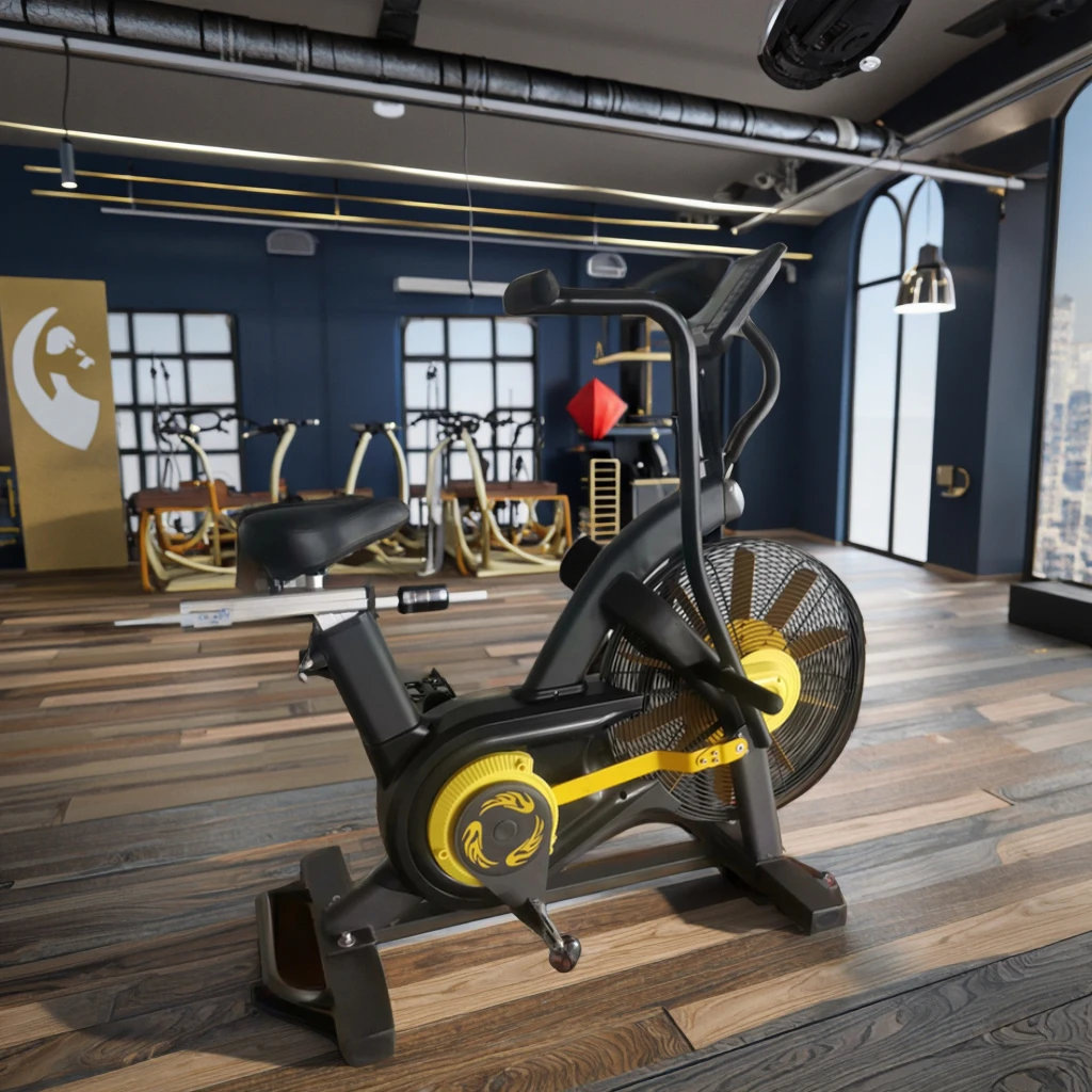 Body Airbike Equipo de entrenamiento Bicicleta con ventilador comercial Máquina cardio Bicicleta de ejercicios de gimnasio comercial Bicicleta de aire