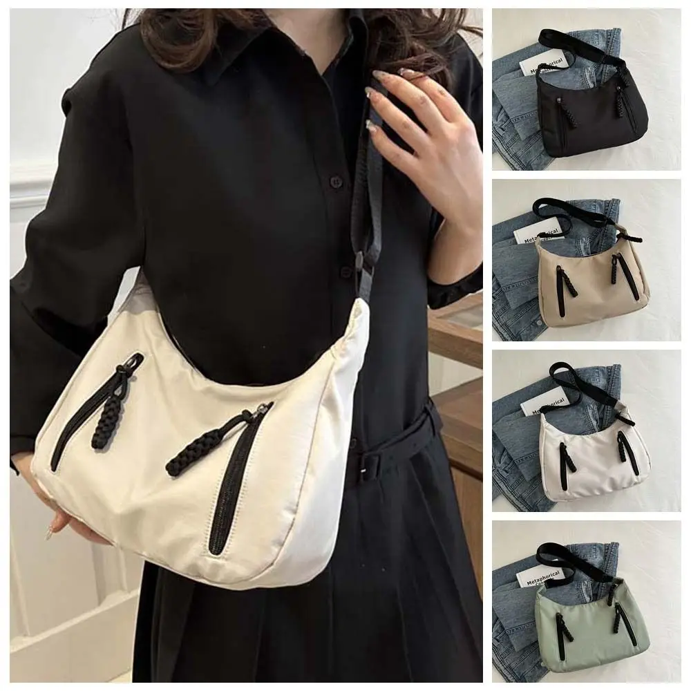 Unieke Onderarm Effen Kleur Crossbody Tas Mini Draagbare Dumplings Schoudertas Luxe Koreaanse Stijl Mode Handtas Meisjes