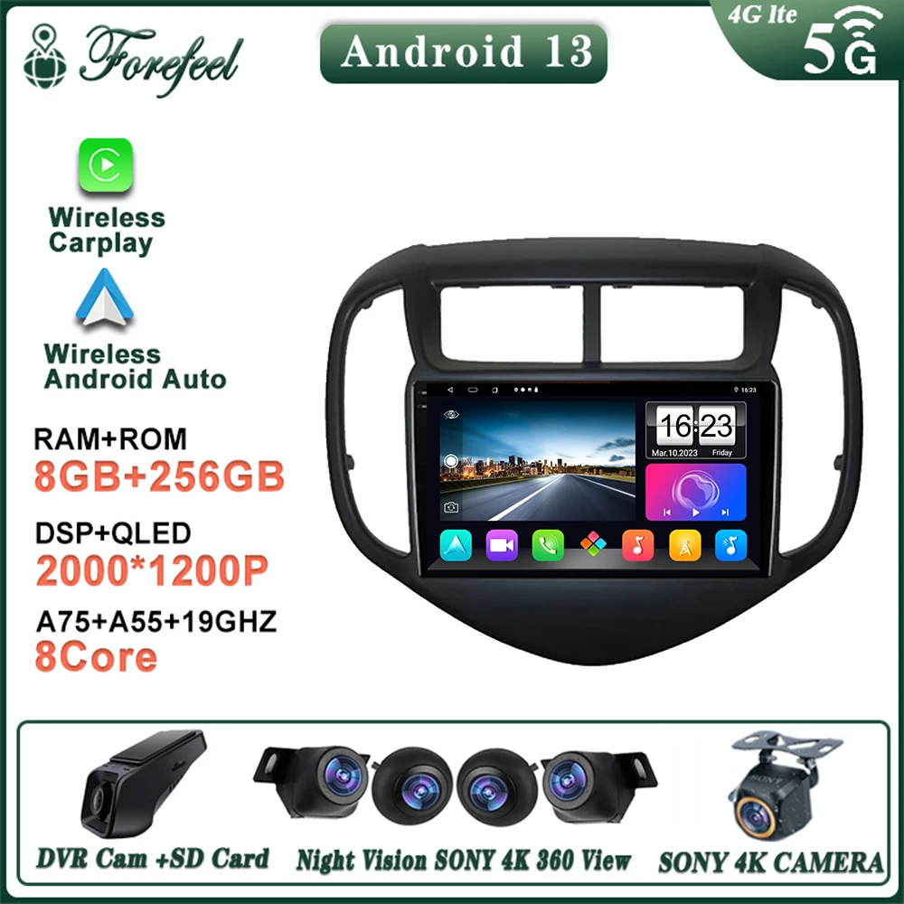 

Android 13 Multimedia For Chevrolet Aveo Sonic 2017-2021 Multimedia Car Monitor Player Autoradio GPS Navigation Stereo Dash Cam