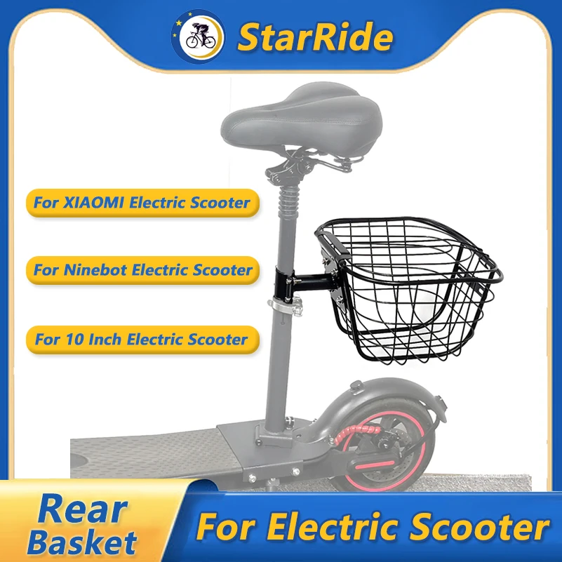 Universal Electric Scooter Front and Rear Basket for XIAOMI M365 Ninebot 10 Inch Electric Scooter Waterproof Basket Accessories