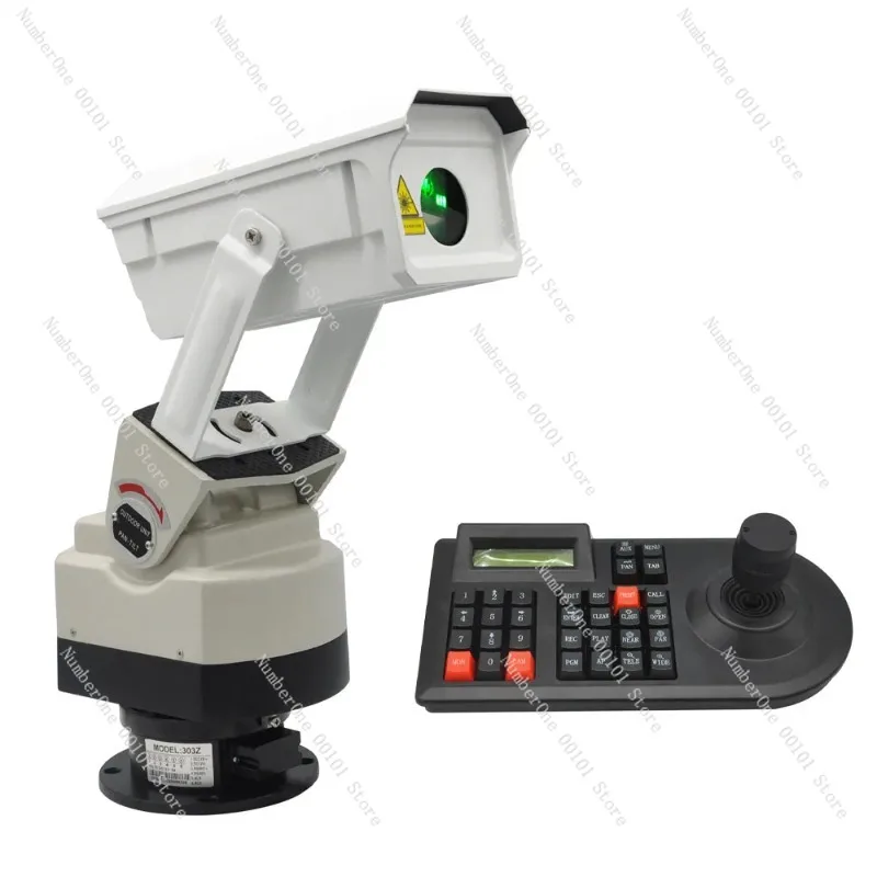 

Green Laser Light Keyboard Control Automated Gimbal 360 Degree Rotate Outdoor 3W Laser Projector Bird Repeller for Farm Orchard