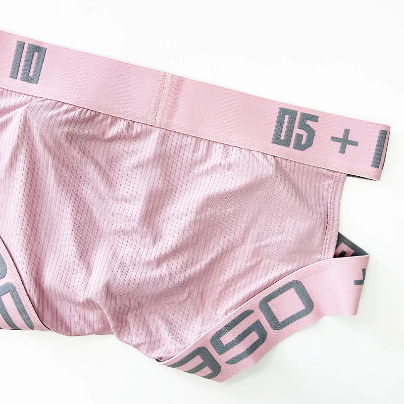 2pcs color mixing Sexy Men's Thongs Cotton Low Waist Bulge Pouch Elastic Thongs Underwear Breathable Man Underpants