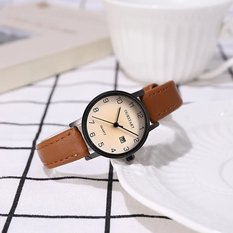 2026 New Student Watch Decorated Stylish Simple Quartz Belt Ladies Watch