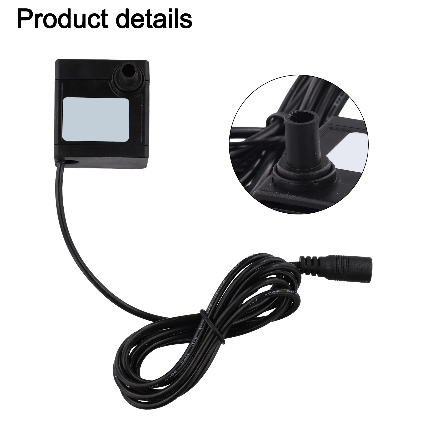 Brushless Submersible Water Pump 5W DC 12V USB Power with Quiet Operation for Aquarium and Car Cooling Applications