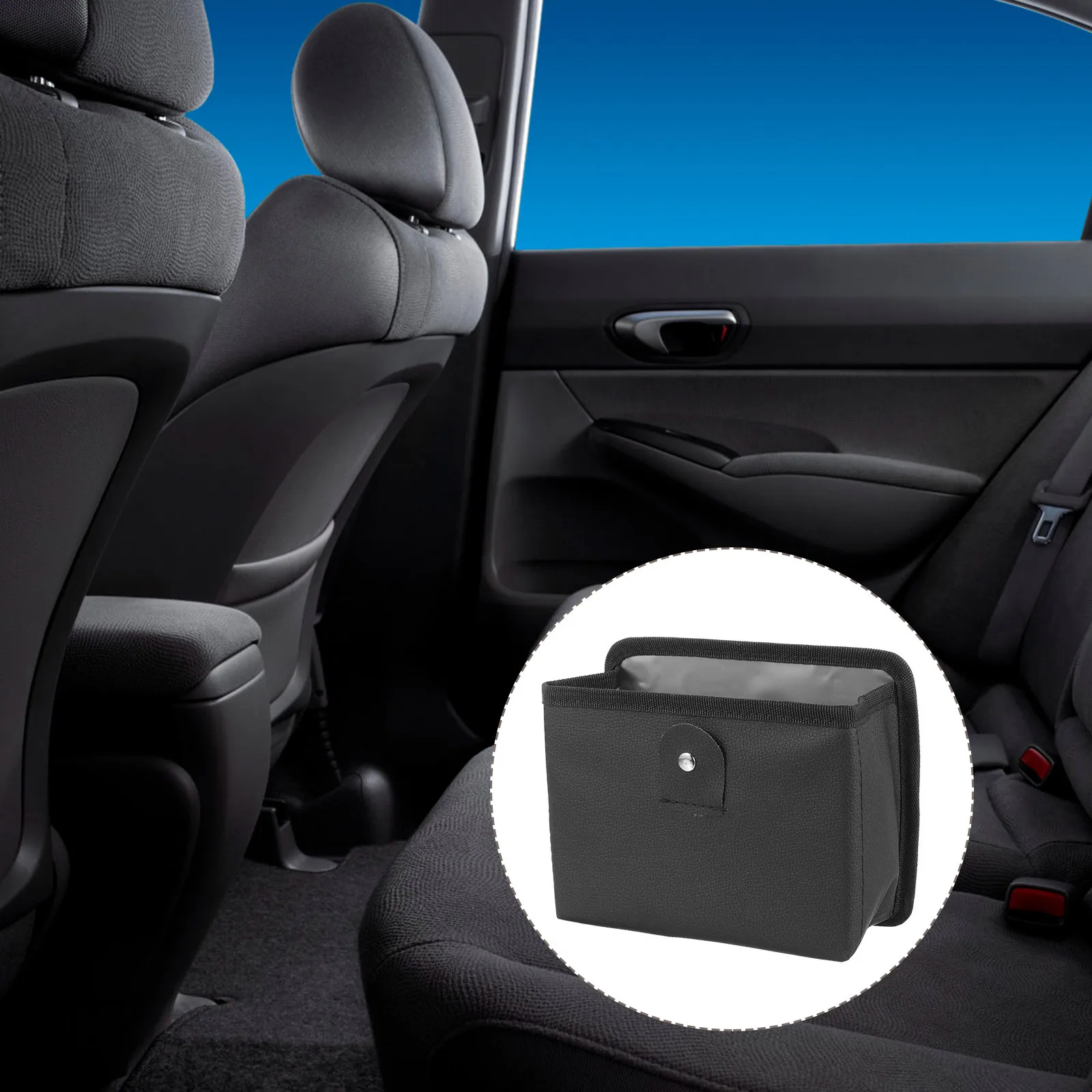 

Car Trash Can Foldable Mini Garbage Holder for Door Durable Plastic Organizer Accessories Car Trash Can Folding Waste Bucket