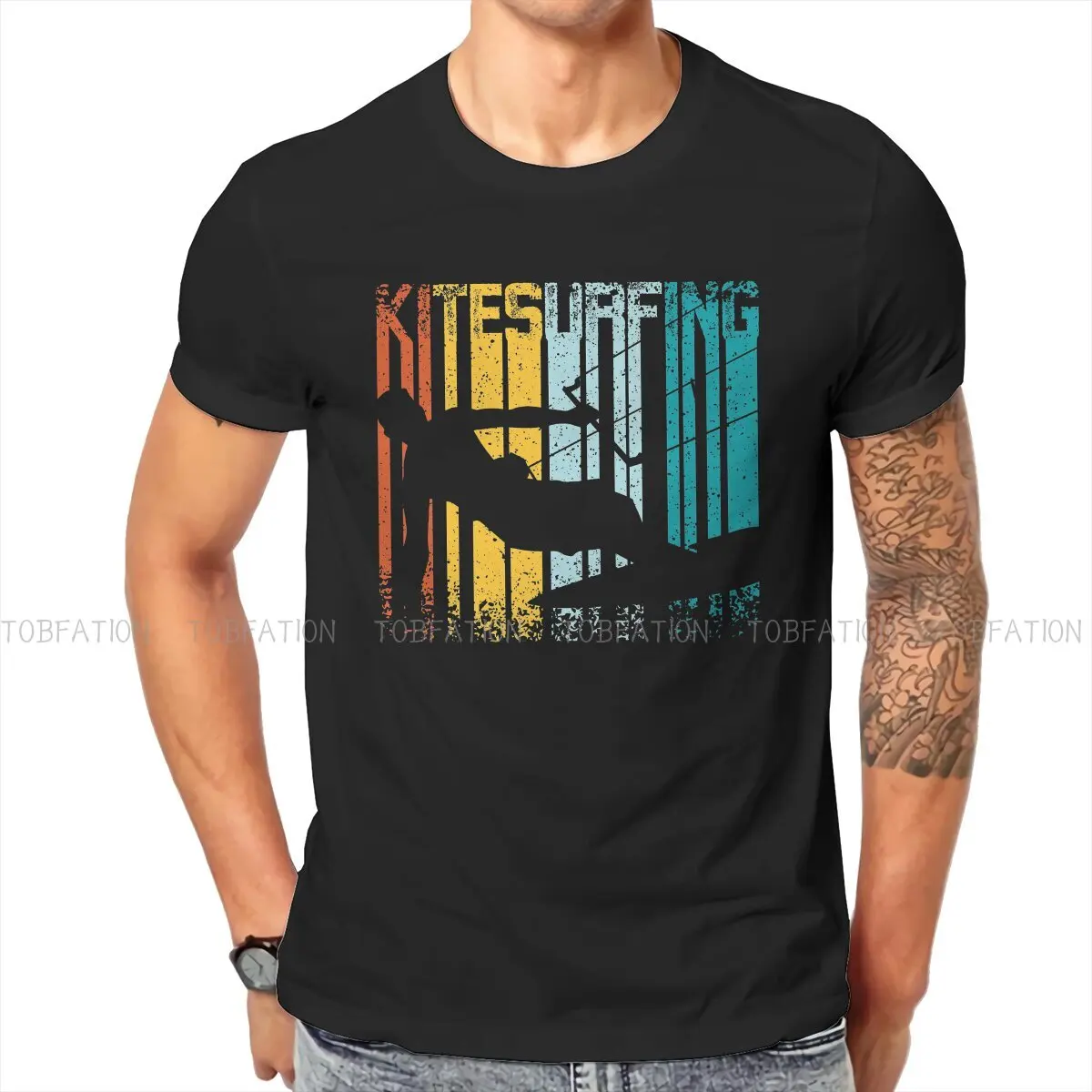 Kitesurfer Cool Special Polyester TShirt Kitesurfing Kiteboarding Kite Flysurfing Comfortable Hip Hop Graphic T Shirt Stuff
