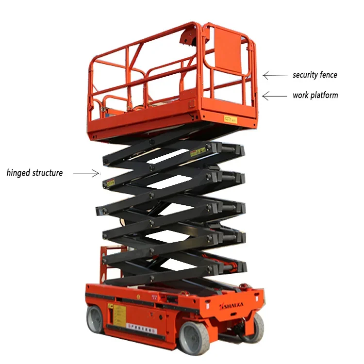 4m 6m 8m 15m Mobile Hydraulic Mobile Electric Scissor Lift Self-propelled Scissor Lift Platform Table