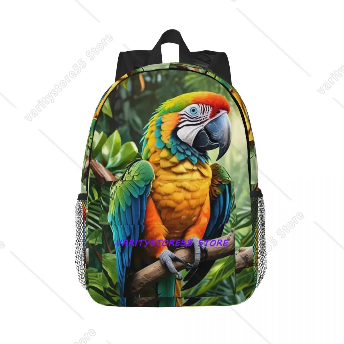 Cute Macaw Parrots Backpack Hot Sale Daypack Large Capacity Boys Girls BookBag Shoulder Bags for Men Women Children School Bag