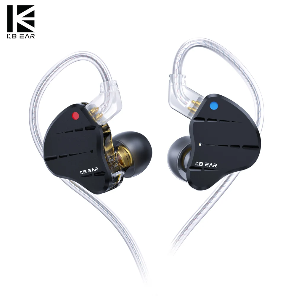 

KBEAR KS10 HIFI Earphone Hybrid Dual Diaphragm DD 4BA In-ear Earphone With Mic Wired Earbuds