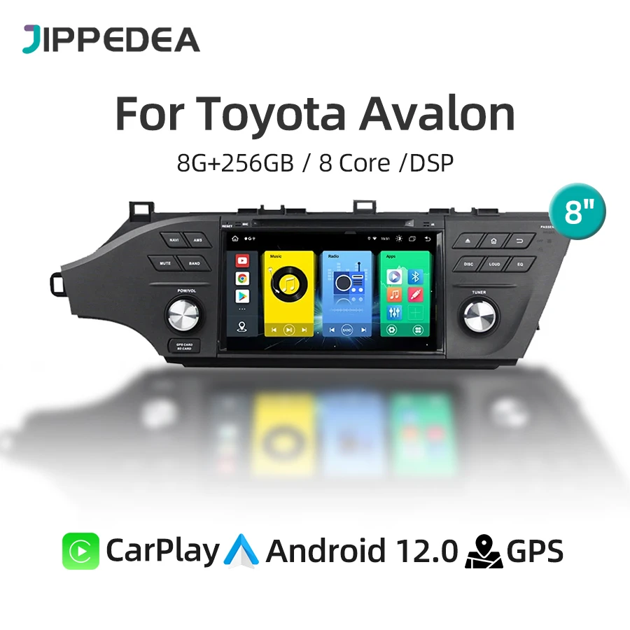 

Автомагнитола на Android 13,0 с DVD-плеером CarPlay, 4G, Wi-Fi, GPS-навигацией, RDS, Bluetooth для Toyota Avalon 2014-2016, автомобильный мультимедийный плеер