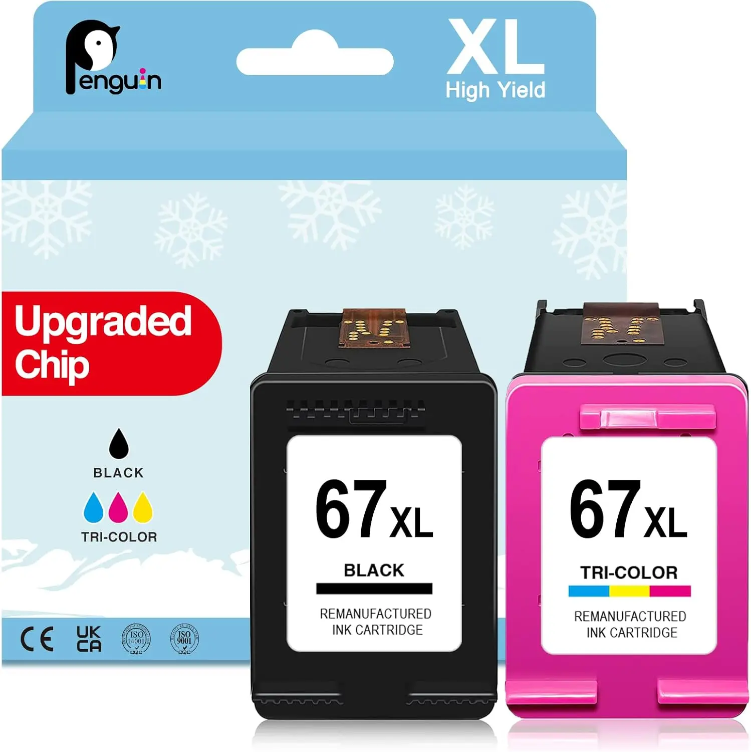 

Комплект картриджей повышенной емкости для принтеров HP, черный и цветной, совместим с серией Deskjet