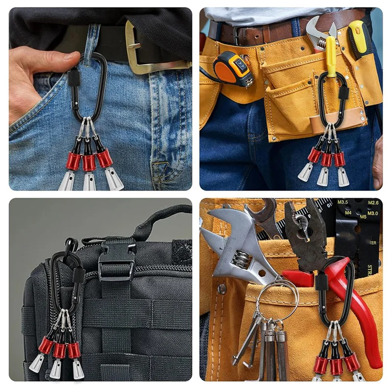 A26F-3 pezzi Twister per dado metallico per trapano, codolo esagonale da 1/4 di pollice, set di strumenti per elettricisti professionali, twist per cavi 9-22 AWG