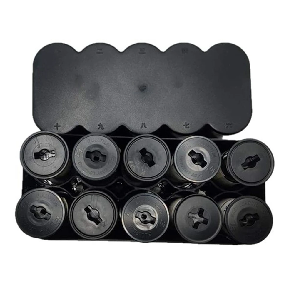 Aa26p 1 peça 120 filme caixa de armazenamento de plástico recipiente até suportar 10 rolos de filmes sem filme equipamento de quarto escuro