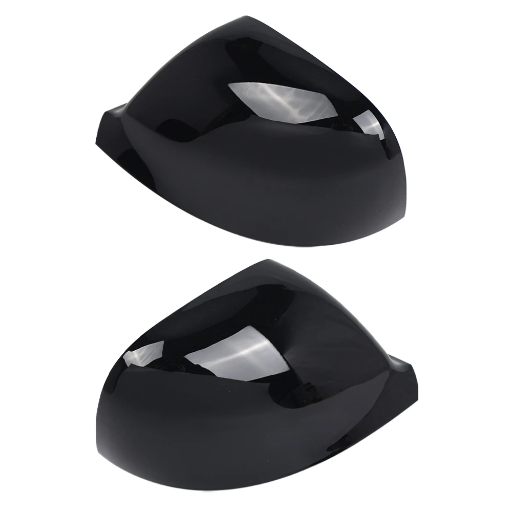 Side Wing Mirror Cover Caps Left/Right Gloss Black For VW Volkswagen Transporter T5/T5.1/T6 2010-2023 7E1857527F 7E1857528F