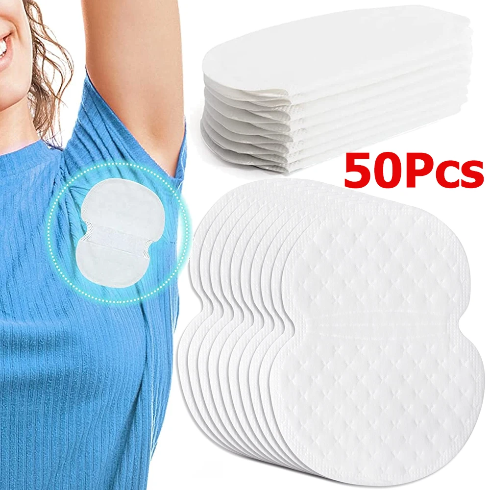 

50Pcs Unisex Sweat Pads Summer Deodorants Underarm Anti Perspiration Sweat Pads Disposable Armpit Absorb Sweat Shield Pad