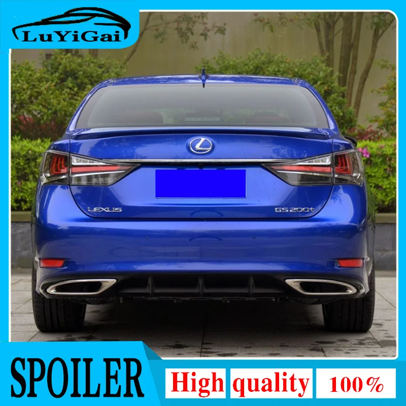 For LEXUS GS 2011 2012 2013 2014 2015 ABS Material Primer Color Car Tail Wing Decoration Rear Trunk spoiler For GS300 GS350