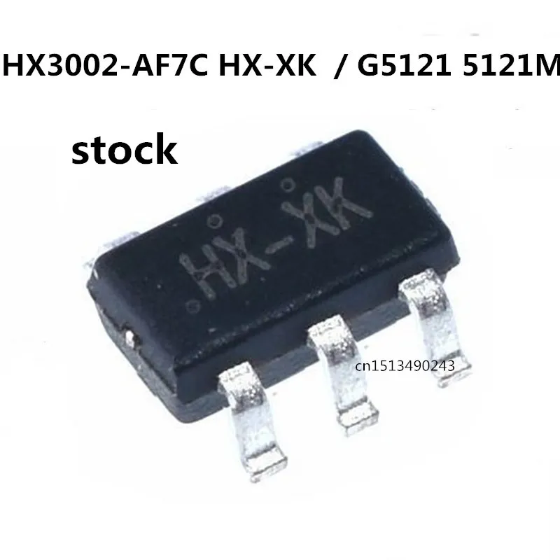 Original 10PCS/  HX3002-AF7C HX-XK   G5121 5121M  SOT23-6