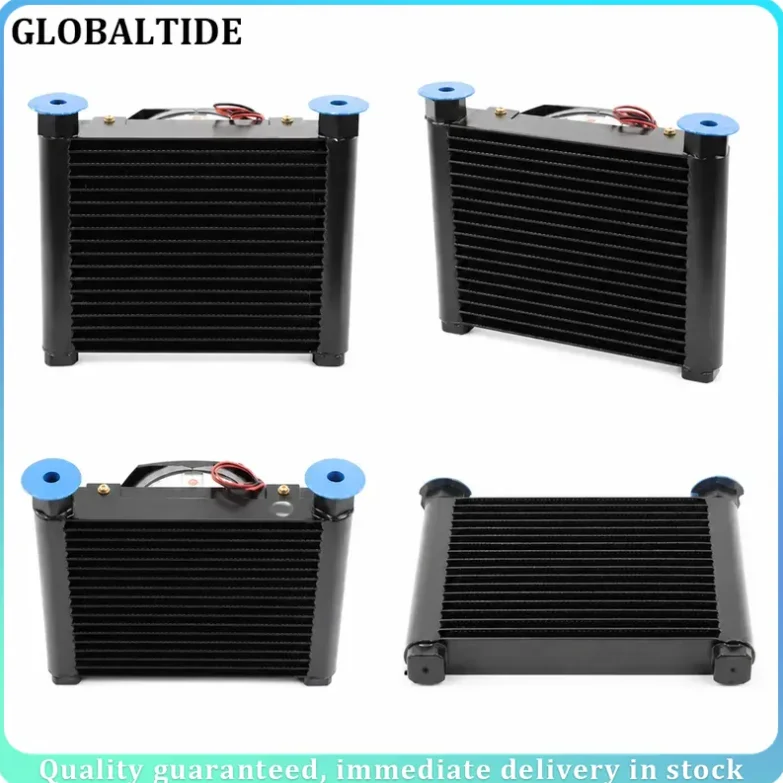 24V 12V 220V 380V Hydraulic Air Cooled Radiator Modified On Vehicle Fuel Tank Cooler Oil Heat Exchanger