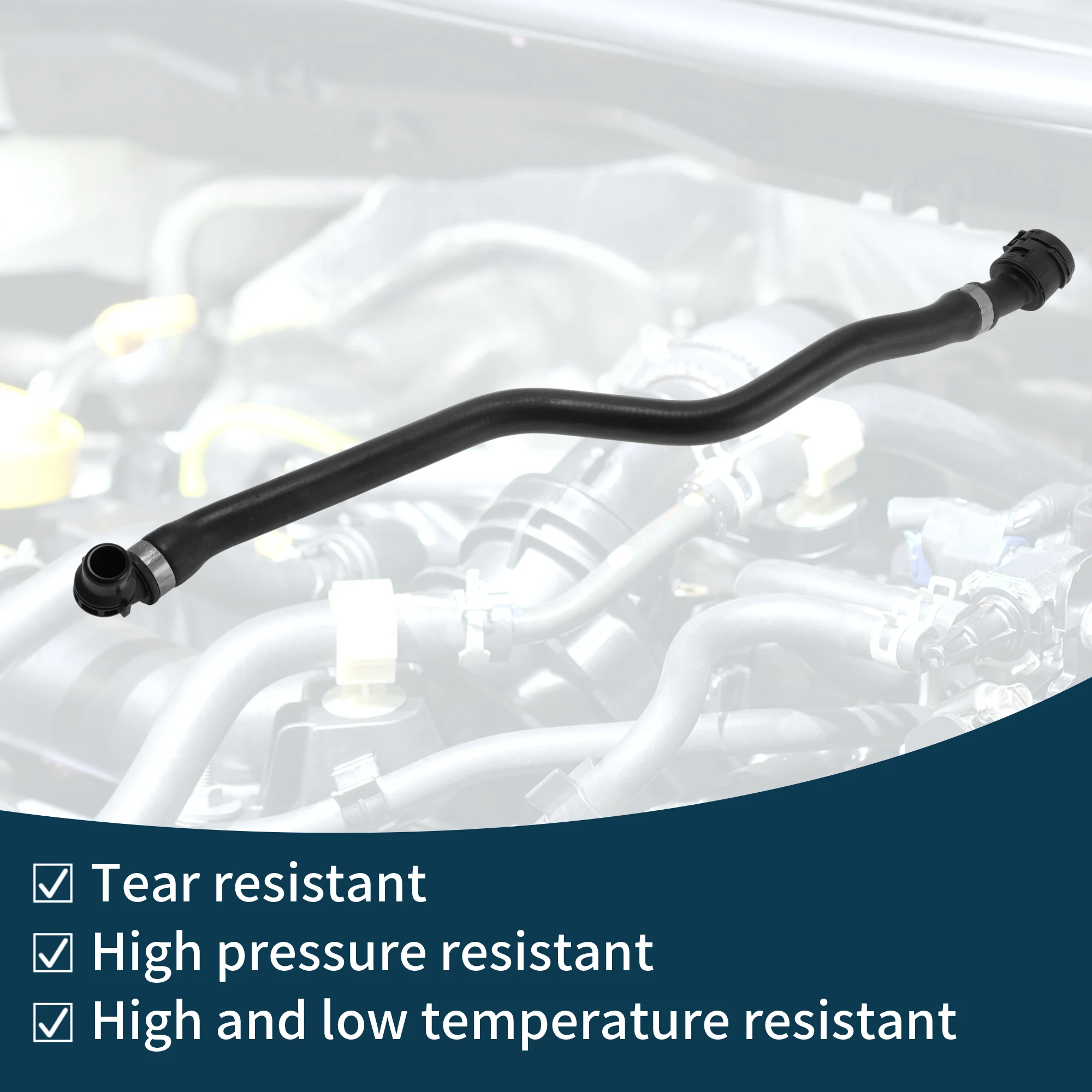 UXCELL ラジエーターホース ヒーターホース ラジエーター出口ホースパイプ BMW GT 640i XDrive G32 3.0T No.17128602617 ゴム冷却液パイプ