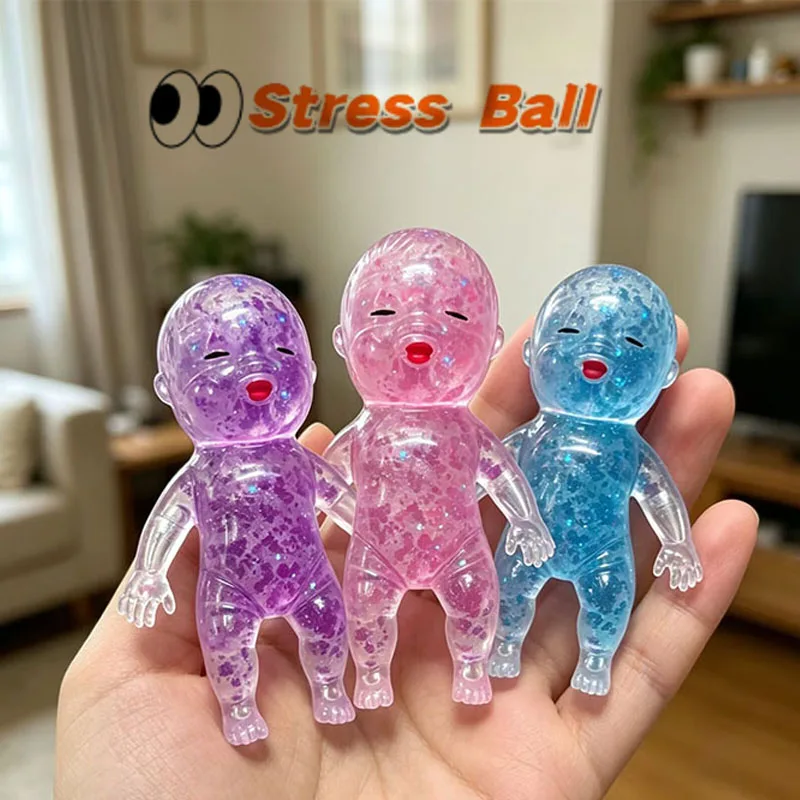 //Vivid Sugar Baby Squeeze Toy Squishy Baby Slow Stress Ball Rebound Decompression Toy For Adult Kid Relieve Stress Home Decor