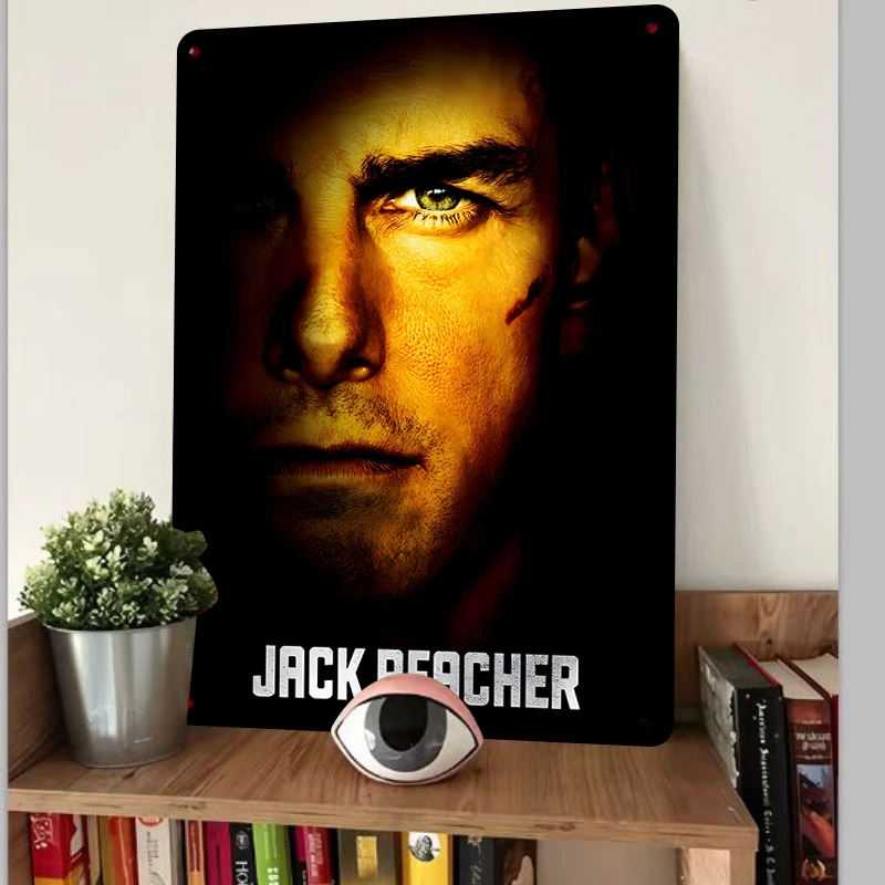 Custom Movie Peripheral Metal Iron Painting Jack Reacher Theme Wall Decor Vintage Craft Collection