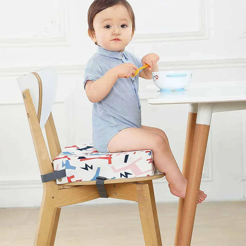 Children's Height Increasing Chair Cushion Portable Adjustable Dining Height Increasing Cushion Children'sChairCushionDetachable