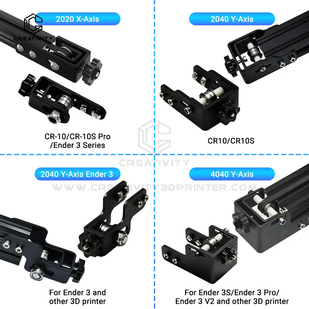 Belt Tensioner 2020 profile 4040 profile 3d printer X Axis Y Axis for CR10 Ender3 3d printer Ender3 V2/PRO 3d printer parts