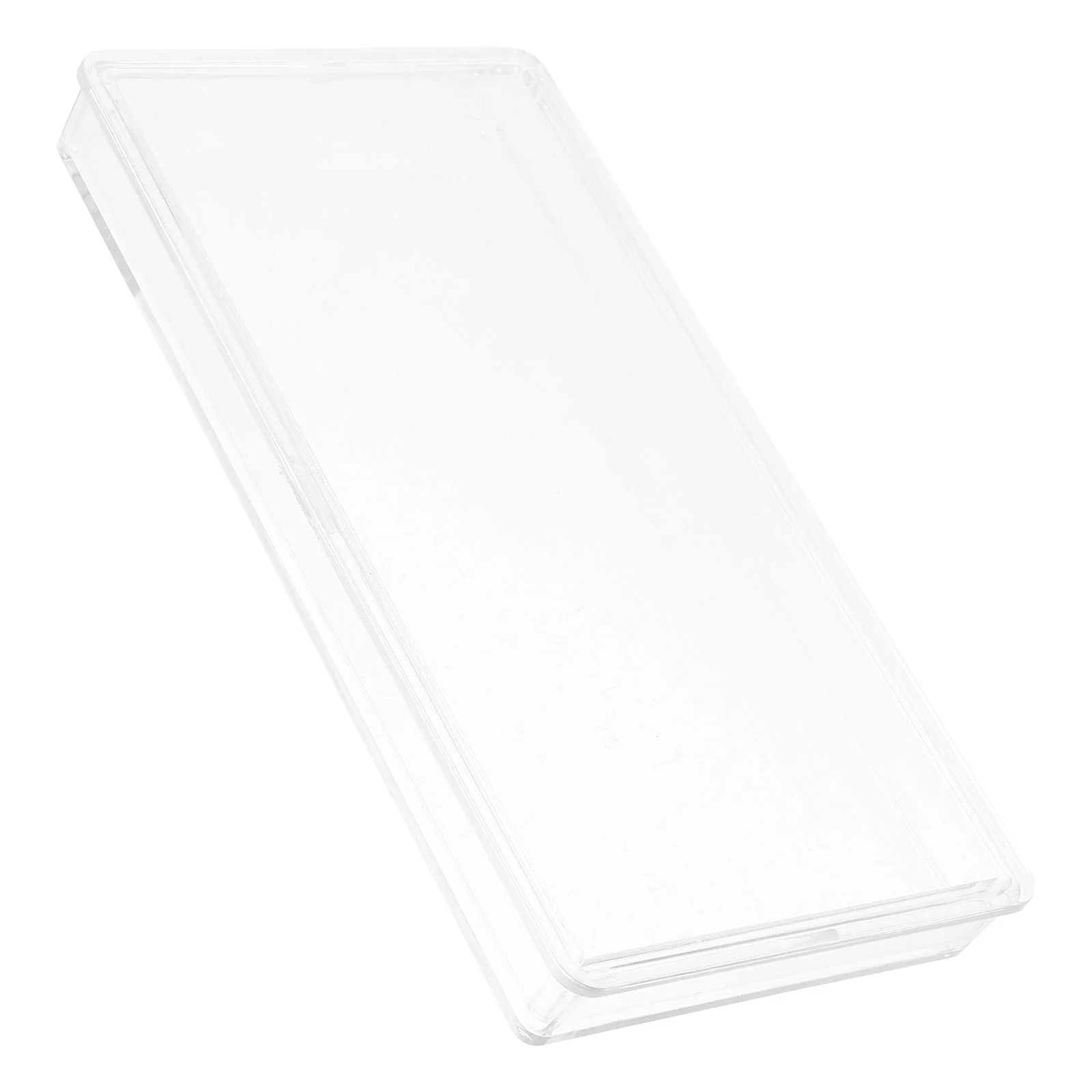 Banknote Storage Box Coin Protective Holder Compartment Container Paper Lottery Case Plastic