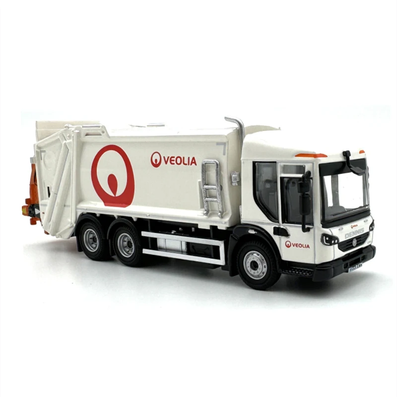 1:76 Scale Diecast Alloy Dennis Garbage Collection Truck Toys Cars Model Classic Adult Souvenir Collectible Gifts Static Display