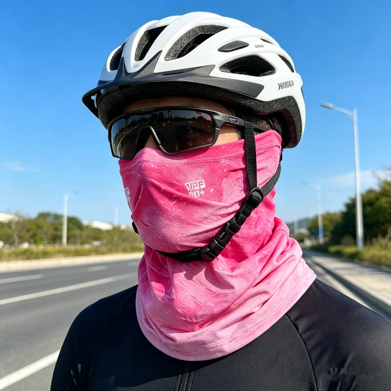 Ice Silk Face Mask Multifunctional Magic Headband for Men and Women Cycling Sunshade UV Protection Neck Gaiter Windproof Square