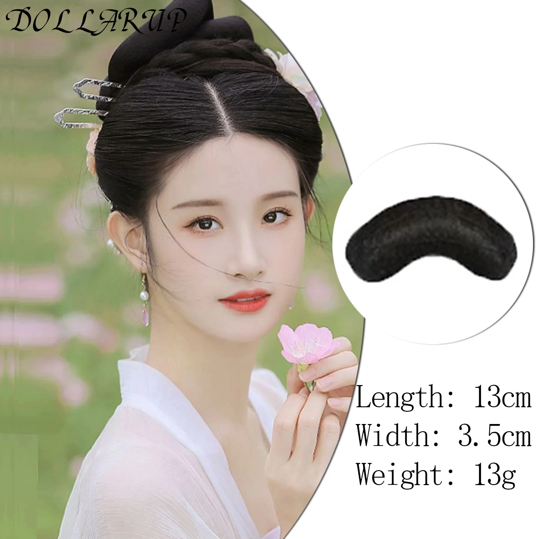 JKL الاصطناعية العتيقة Hanfu شعر مستعار المرأة قطعة واحدة كسول شعر مستعار حقيبة العتيقة الملتوية الشعر عقدة اليومية تنوعا التصميم الوسادة #2