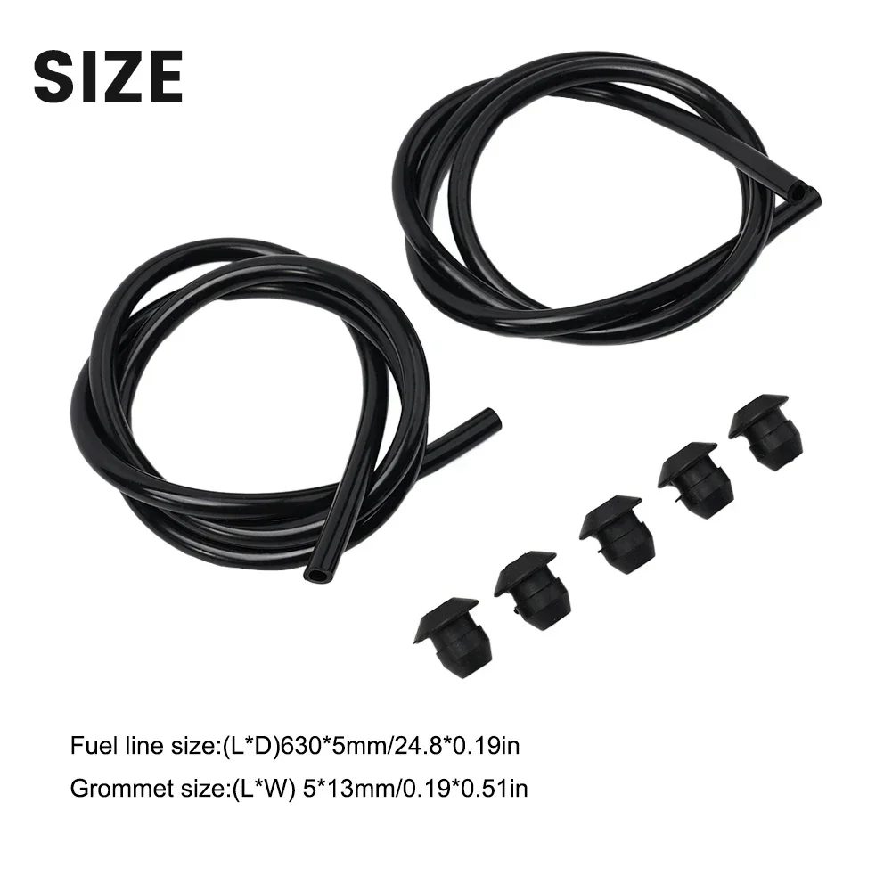 None Fuel Line Tank Grommet Kit FS74 FS76 FS85 For Stihl Grommet Line Hose Pipe KM85 Kit Part Rubber High Quality