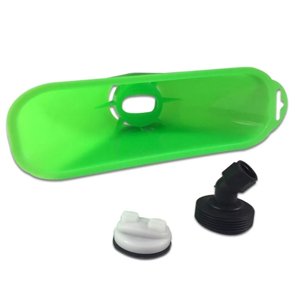 2pcs Plastic Sprayer Hood M14 X 1.5mm Thread Size Green Spray Nozzle Hood Flat Fan Compact Structure