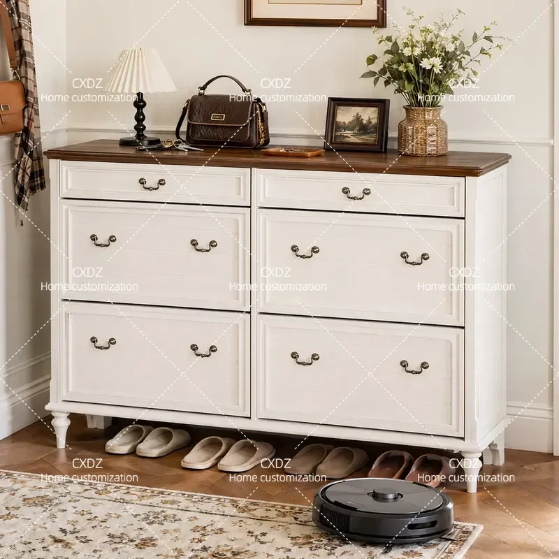 Pure Solid Wood Ultra Thin Tipping Bucket Shoe Cabinet 1.2m 1.4m Wide Entrance Storage Rack Home Entryway Log Shoe Organizer
