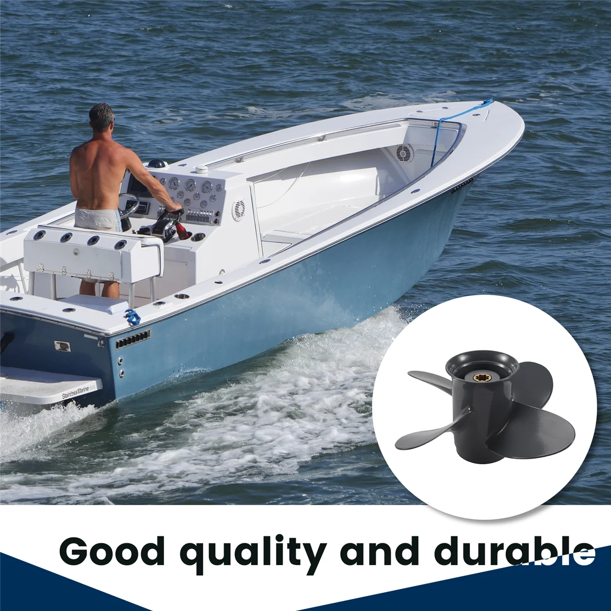 

B0a-t9 1/4X11 Boat Outboard Propeller, for Yamaha Honda 9.9HP F9.9 15HP F15C F15 F20 BF8D/BF9.9D BF9.9/BF15A