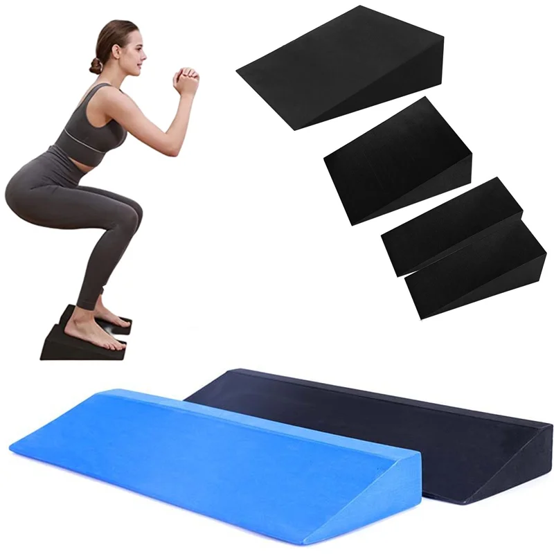 Large EVA Yoga Wedge Blocks Squat Slant Board Lightweight Supportive Foot & Deadlift Strength Exercise Pilates Inclined Board