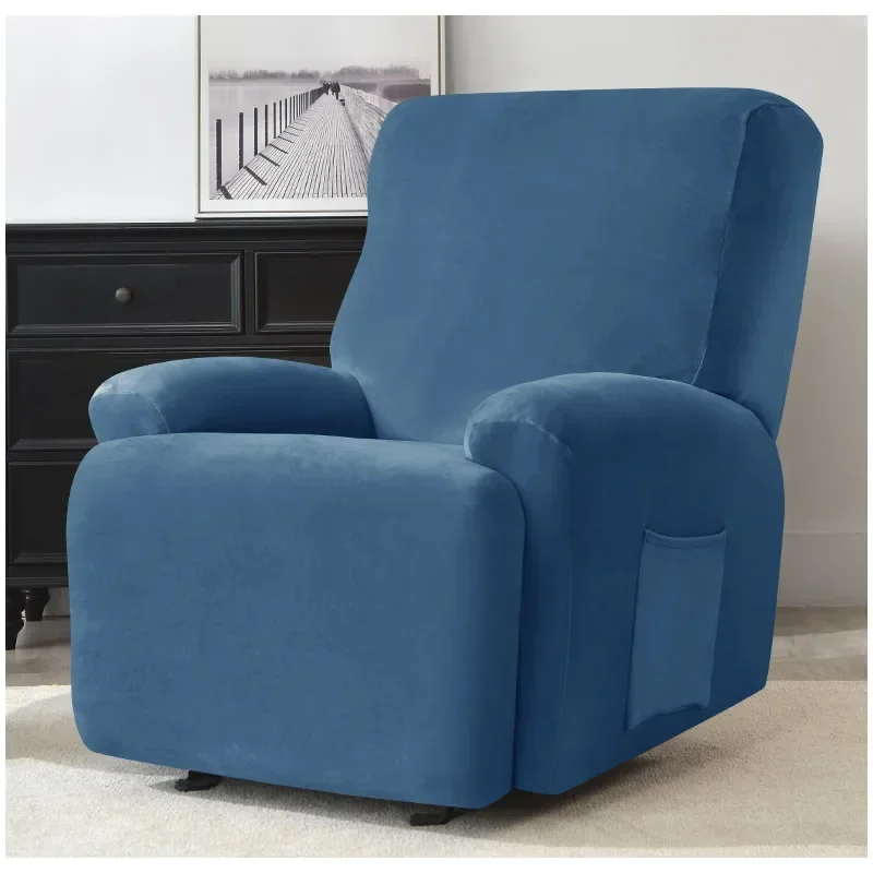 Soft Velvet Recliner Sofa Cover Stretch Lazy Boy Chair Covers Elastic Non Slip Armchair Sofa Protector Slipcover for Living Room