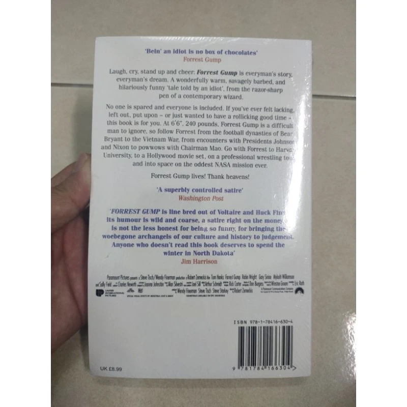 [100% Original] Forrest Gump by Winston Groom (Humor / Historical Fiction / Contemporary / Classics) Libros Livros