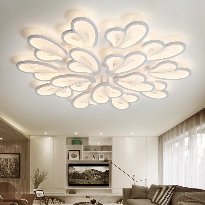 Modern LED ceiling light living room light bedroom creative art light study dining room butterfly indoor dimming lighting