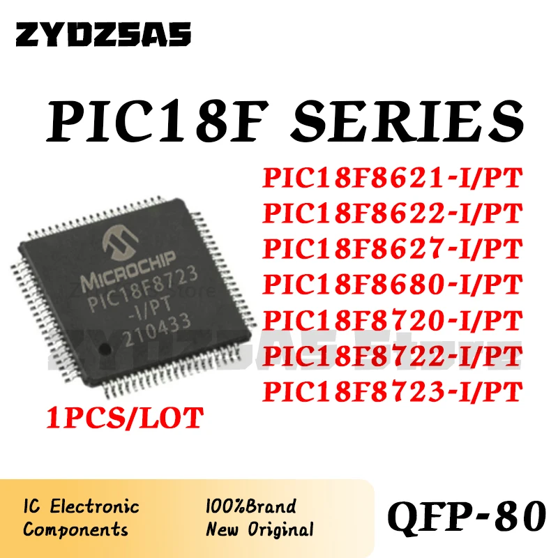 P18f45k80 P18f46k22 P18f46k40 P18f46k80 P18f47k40 I-pt Chip Qfp-44