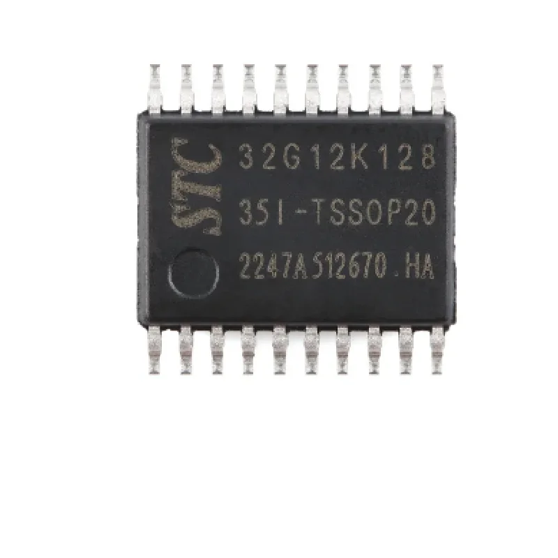 STC32G12K128-35I-TSSOP20 STC32G12K128 STC 32G12K128-35I-TSSOP20 32G12K128 32-bit 8051 Core microcontrolador Chip IC