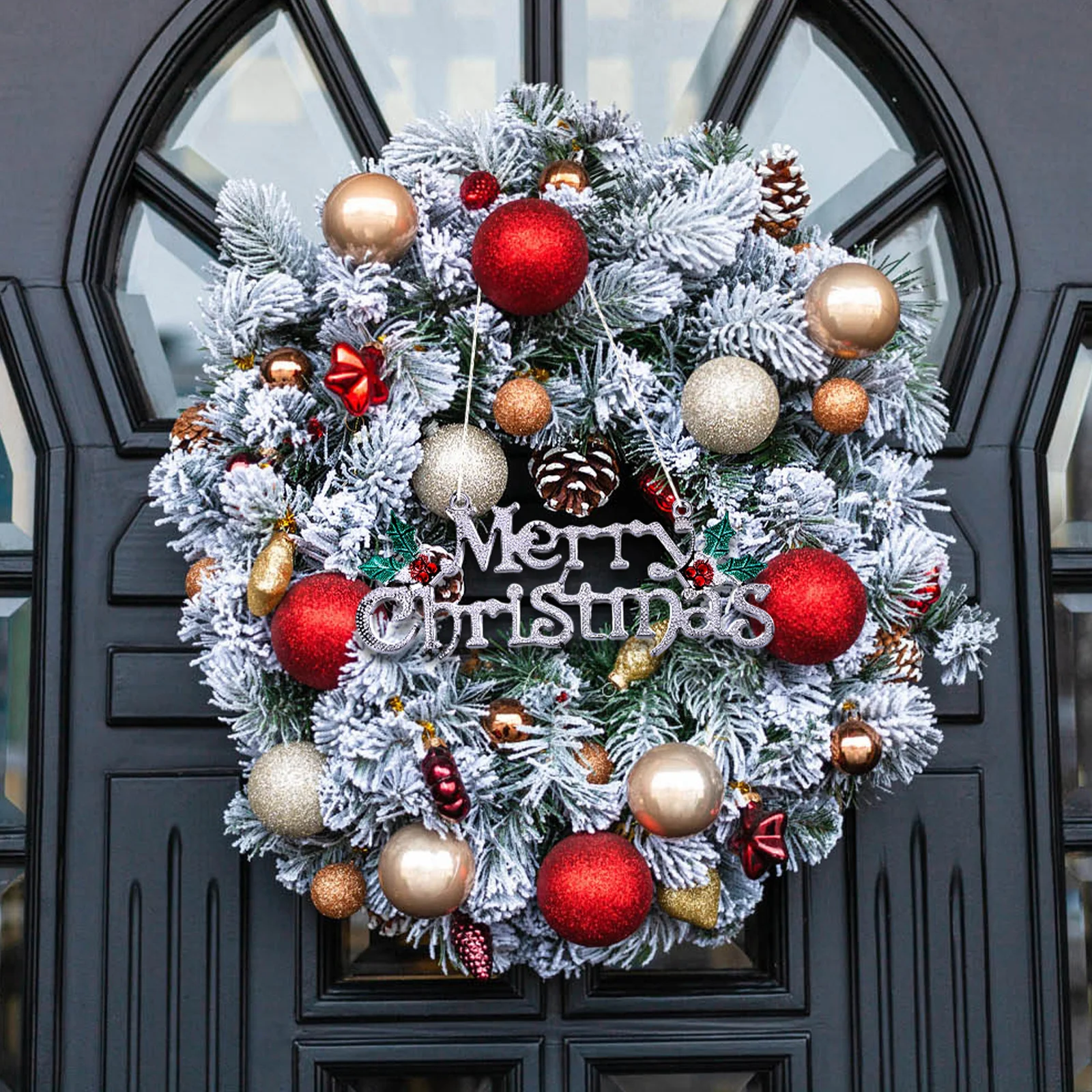 

12Pcs Christmas Hanging Board Plastic Sign Pendants Safe Festival Decoration Merry Christmas Sign Xmas Hanging Signs