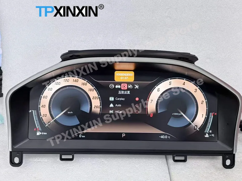 12.3‘’ Auto Gauge For Volvo XC60 S60 2015~2017 Display Dashboard Digital Performance LCD Speed Table Car Virtual