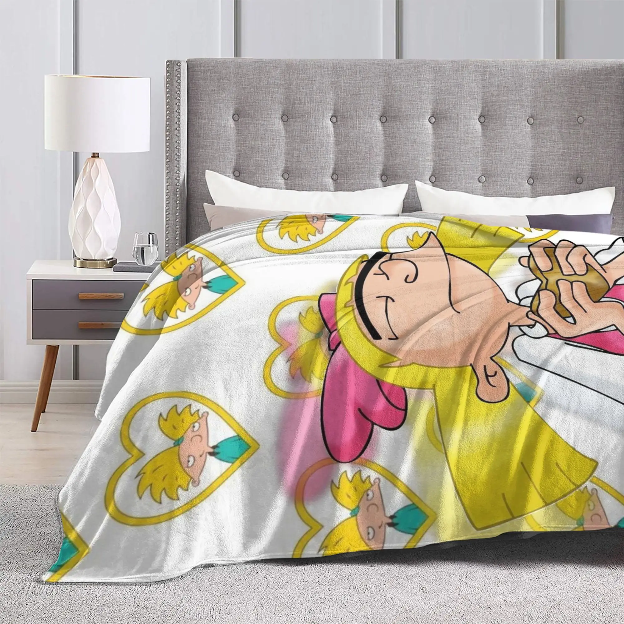 بطانية ناعمة دافئة للأطفال السفر يا أرنولد الفراش يلقي الفانيلا المفرش للخارجية الشارع الاتجاه غطاء سرير أريكة #4