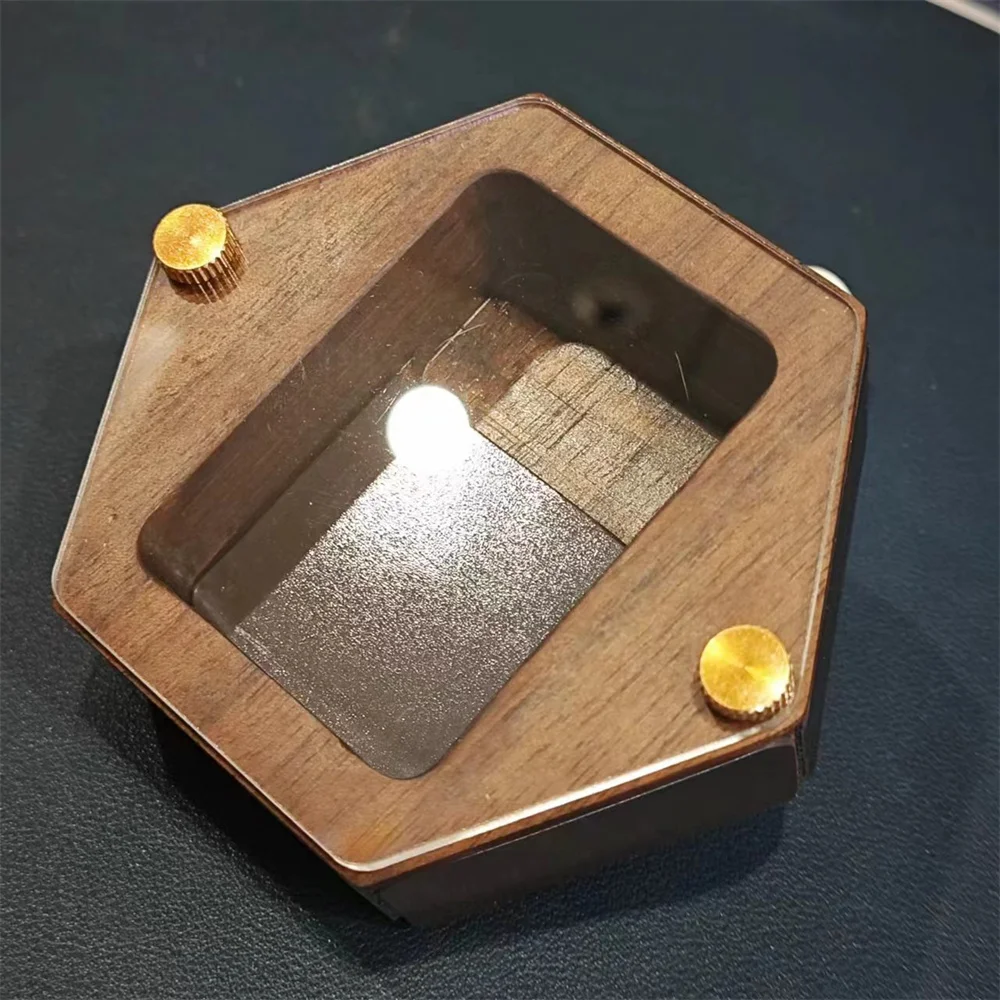 Personality Wooden hexagon Lighter Display Box Suitable For Zippo Zorro Lighters Protection Creative Box Men\'s Smoking Gift