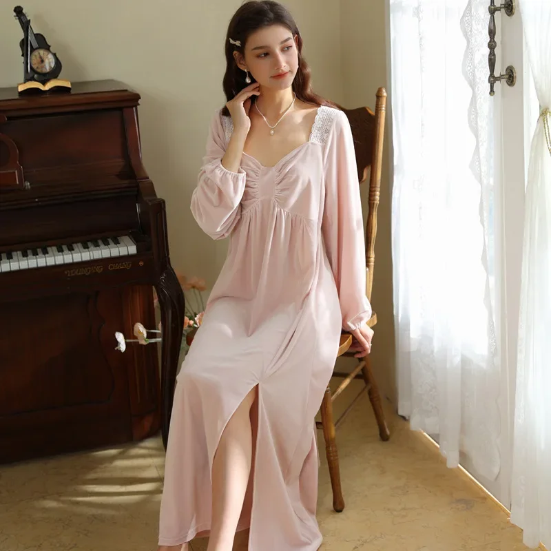 

Nightgowns Women's Clothing Homewear Autumn Winter Thin New Sexy Elegant Comfortable Casual Simple Versatile Loose Wearable